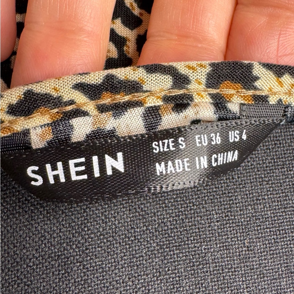 SHEIN Leopard Print Mini Dress with Spaghetti Straps - Picture 7 of 9
